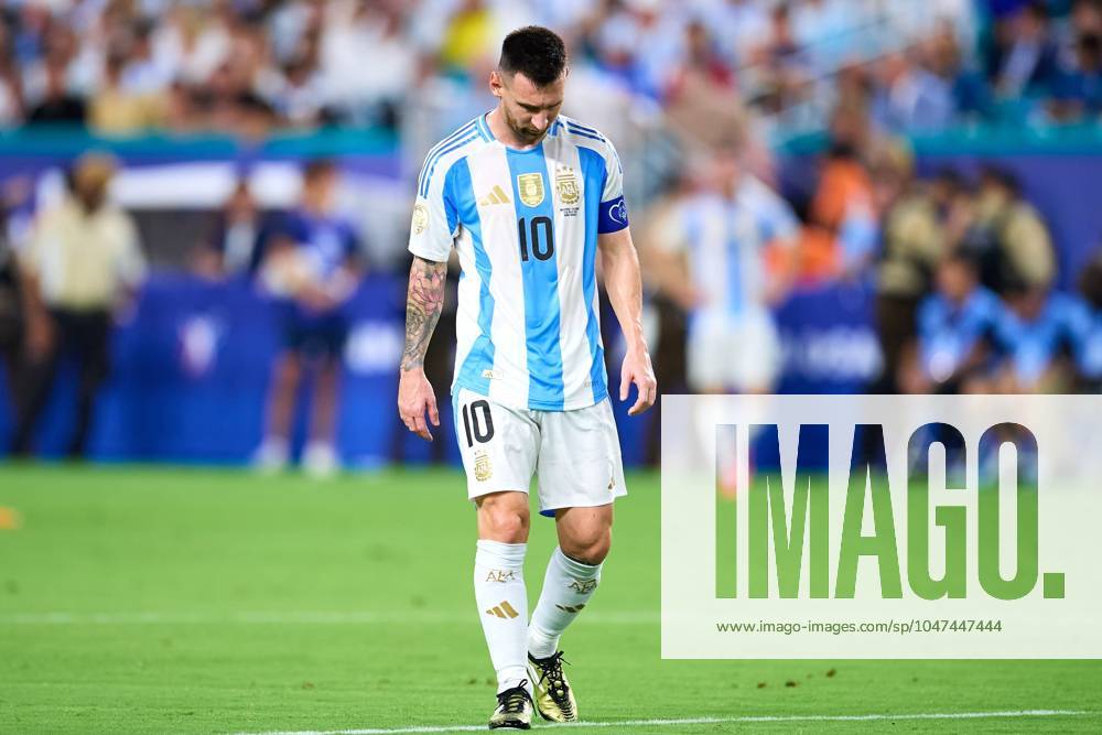 Copa America USA 2024 Argentina 1-0 Colombia - Final Lionel Messi of Argentina during Final match between Argentina and Colombia as part of CONMEBOL Copa America USA 2024 at Hard Rock Stadium on July 14, 2024 in Miami Gardens, Florida, United States. MIAMI GARDENS FLORIDA UNITED STATES