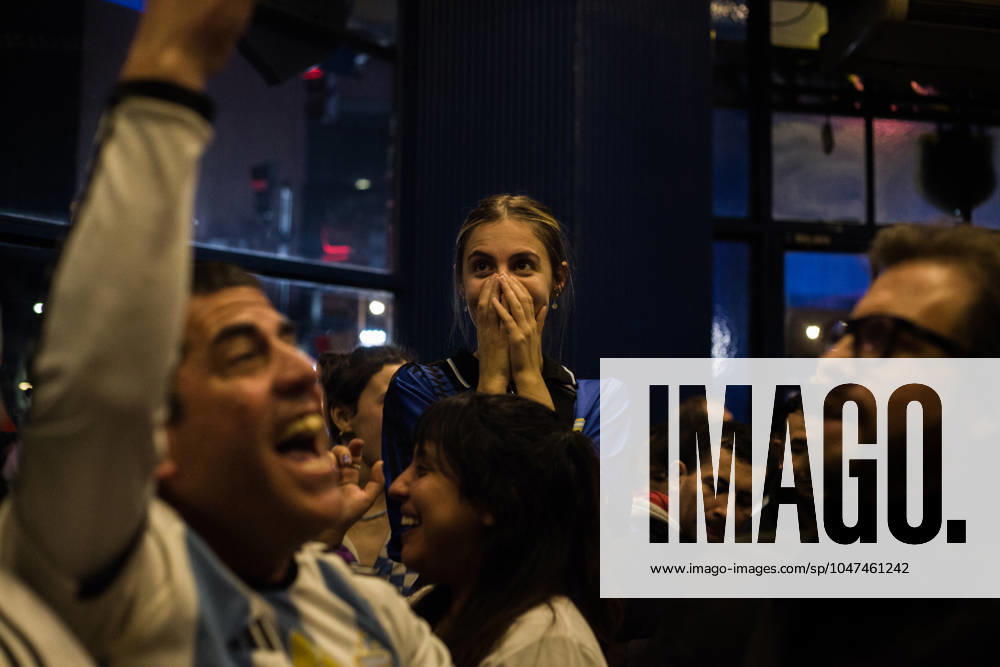 Argentina v Colombia - CONMEBOL Copa America USA 2024: Final A fan is watching the final seconds of the Argentina vs. Colombia match, Argentina v Colombia - CONMEBOL Copa America USA 2024: Final, on july 14, 2024. Ciudad Autonoma de Buenos Aires Argentina