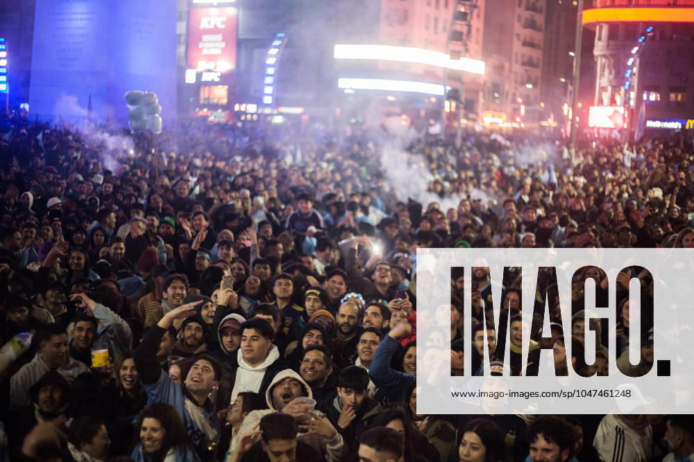Argentina v Colombia - CONMEBOL Copa America USA 2024: Final People are celebrating Argentina s victory on 9 de Julio Avenue, where the Obelisk is located. Ciudad Autonoma de Buenos Aires Argentina