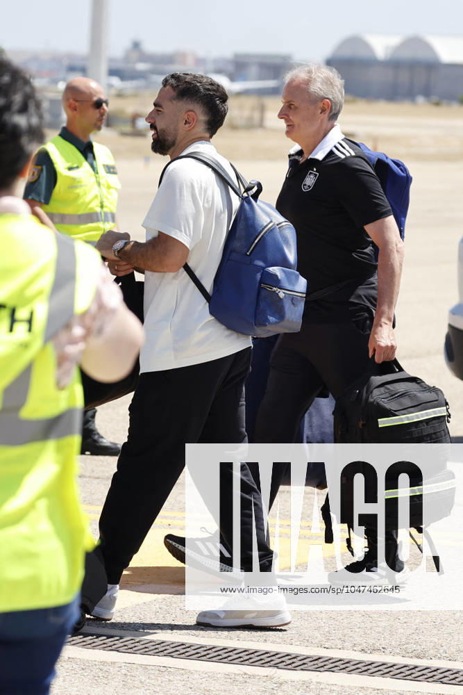 Euro 2024 Winner Spanish Team Arriving At Madrid Airport Dani Carvajal on his arrival at the airport on July 15, 2024, in Madrid, Spain. Photo by Antonio Gutiérrez Europa Press ABACAPRESS.COM Madrid Spain