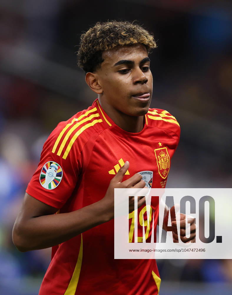 Berlin, Germany, 14th July 2024. Lamine Yamal of Spain during the UEFA European Championships final match at Olympiastadion, Berlin. Picture credit should read: David Klein Sportimage . SPI-3228-0211