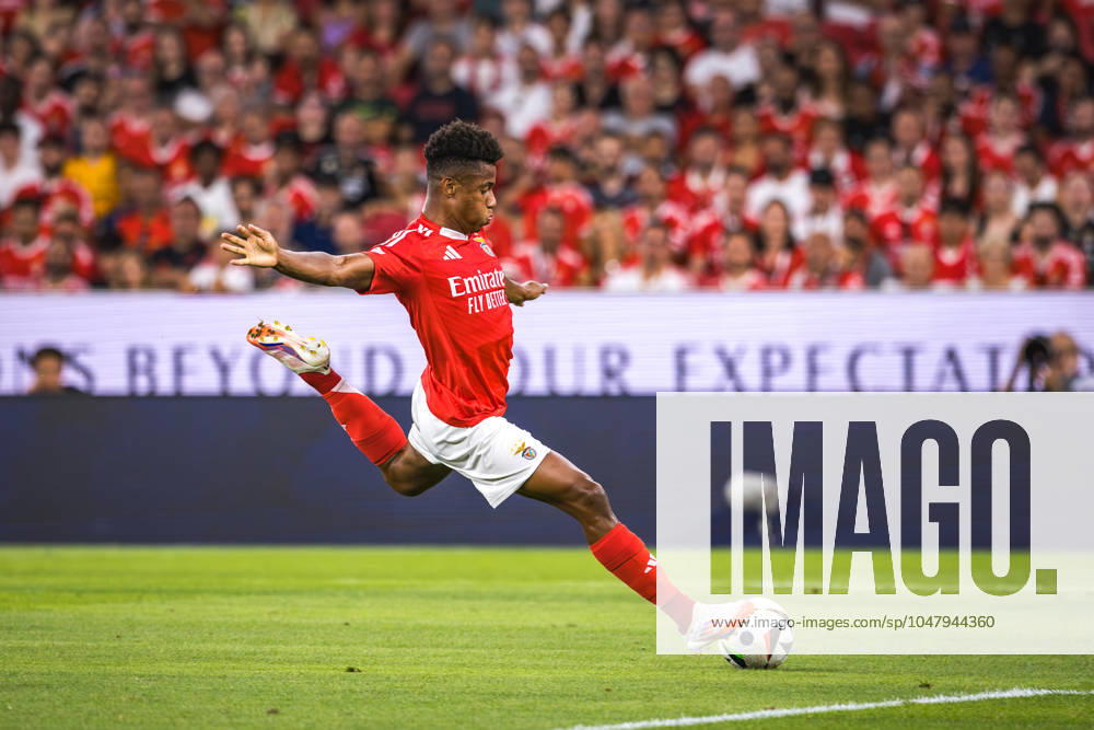 SL Benefica Vs Feyenoord in Lisbon, Portugal - 28 Jul 2024 David Neres of SL Benfica in action during the Pre-Season Friendly match between SL Benfica and Feyenoord at Estadio da Luz. (Final score: SL Benfica 5 - 0 Feyenoord) Lisbon Portugal