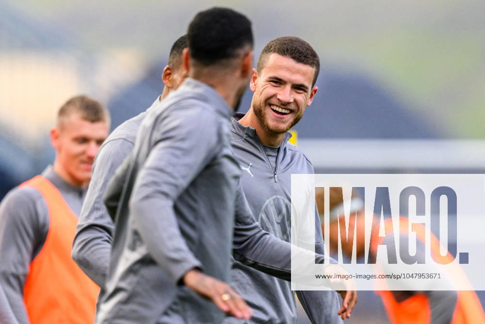 Gabriel Dal Toe Busanello of Malmö FF during a training session with Malmö FF on July 29, 2024 in Klaksvik. Photo: Mathilda Ahlberg BILDBYRAN kod MA MA0690 fotboll football soccer fotball champions league träning practice training malmö ff bbeng