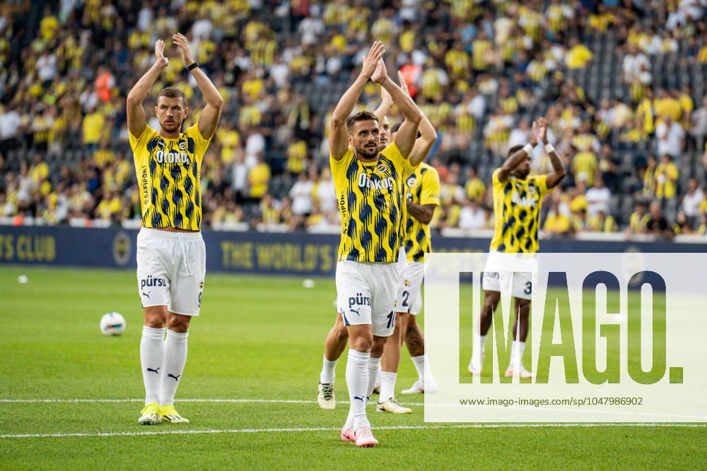 Fenerbahce v Lugano UEFA Champions League Second Qualifying Round Fenerbahce during the warmup before the match. Fenerbahce and Lugano faced each other in the UEFA Champions League second qualifying round second leg, the match took place at Sukru Saracoglu Stadium on July 30, 2024 Istanbul Istanbul Turkey