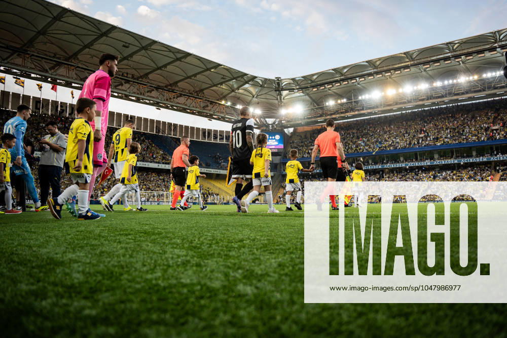Fenerbahce v Lugano UEFA Champions League Second Qualifying Round Starting ceromony before the match. Fenerbahce and Lugano faced each other in the UEFA Champions League second qualifying round second leg, the match took place at Sukru Saracoglu Stadium on July 30, 2024 Istanbul Istanbul Turkey