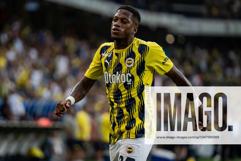 Fenerbahce v Lugano UEFA Champions League Second Qualifying Round Fred of Fenerbahce during the warmup before the match. Fenerbahce and Lugano faced each other in the UEFA Champions League second qualifying round second leg, the match took place at Sukru Saracoglu Stadium on July 30, 2024 Istanbul Istanbul Turkey