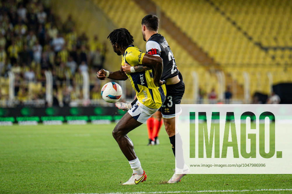 Fenerbahce v Lugano UEFA Champions League Second Qualifying Round Bright Osay,-Samuel of Fenerbahce in action during the match. Fenerbahce and Lugano faced each other in the UEFA Champions League second qualifying round second leg, the match took place at Sukru Saracoglu Stadium on July 30, 2024 Istanbul Istanbul Turkey