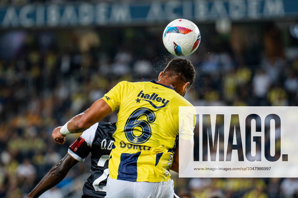 Fenerbahce v Lugano UEFA Champions League Second Qualifying Round Alexander Djiku of Fenerbahce in action during the match. Fenerbahce and Lugano faced each other in the UEFA Champions League second qualifying round second leg, the match took place at Sukru Saracoglu Stadium on July 30, 2024 Istanbul Istanbul Turkey