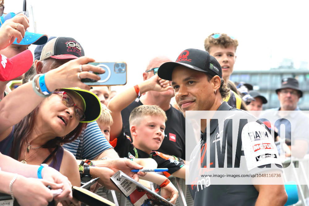 Autographs and selfies from 21 Gianfranco Morbidelli, ITA, Prima Pramac Racing Ducati During The Day of Champions at the Monster Energy British Grand Prix at Silverstone, UK Silverstone UK