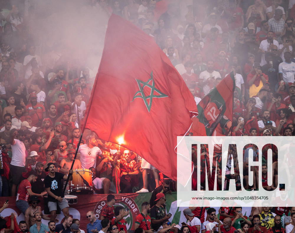 Spain vs Marrocos Marrocos fans in action during game against Spain at Velodrome stadium in Marseille, France, today August 5, 2024.