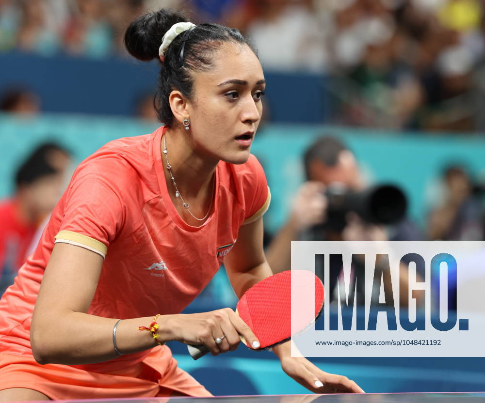 Sports News 2024 Paris Olympics 2024: Table tennis, Tischtennis Women Team Singles Qr Finals Germany won by 3-1 ndias Manika Batra facing KAUFMANN - GER Porte Maillot Main Media Centre France