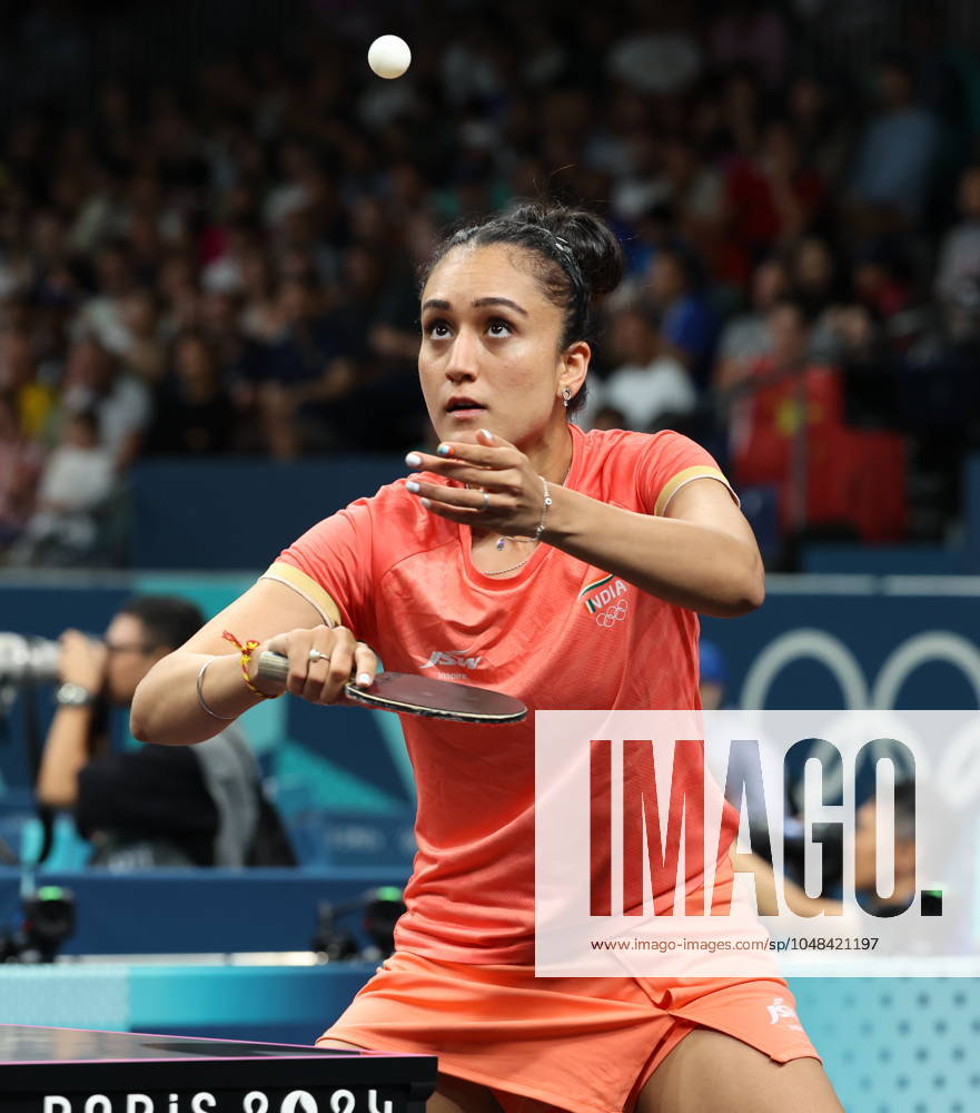 Sports News 2024 Paris Olympics 2024: Table tennis, Tischtennis Women Team Singles Qr Finals Germany won by 3-1 ndias Manika Batra facing KAUFMANN - GER Porte Maillot Main Media Centre France
