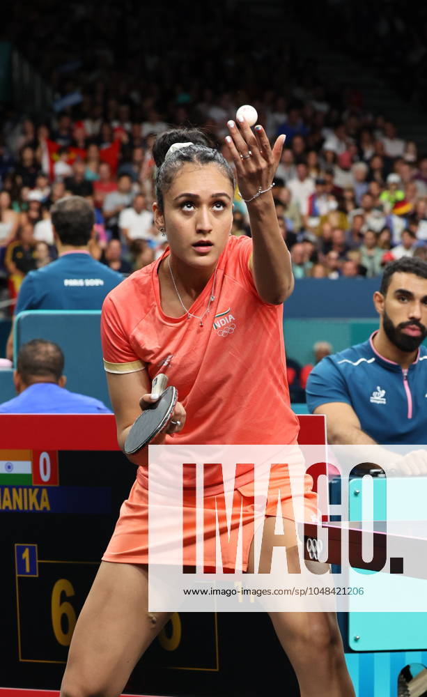 Sports News 2024 Paris Olympics 2024: Table tennis, Tischtennis Women Team Singles Qr Finals Germany won by 3-1 ndias Manika Batra facing KAUFMANN - GER Porte Maillot Main Media Centre France
