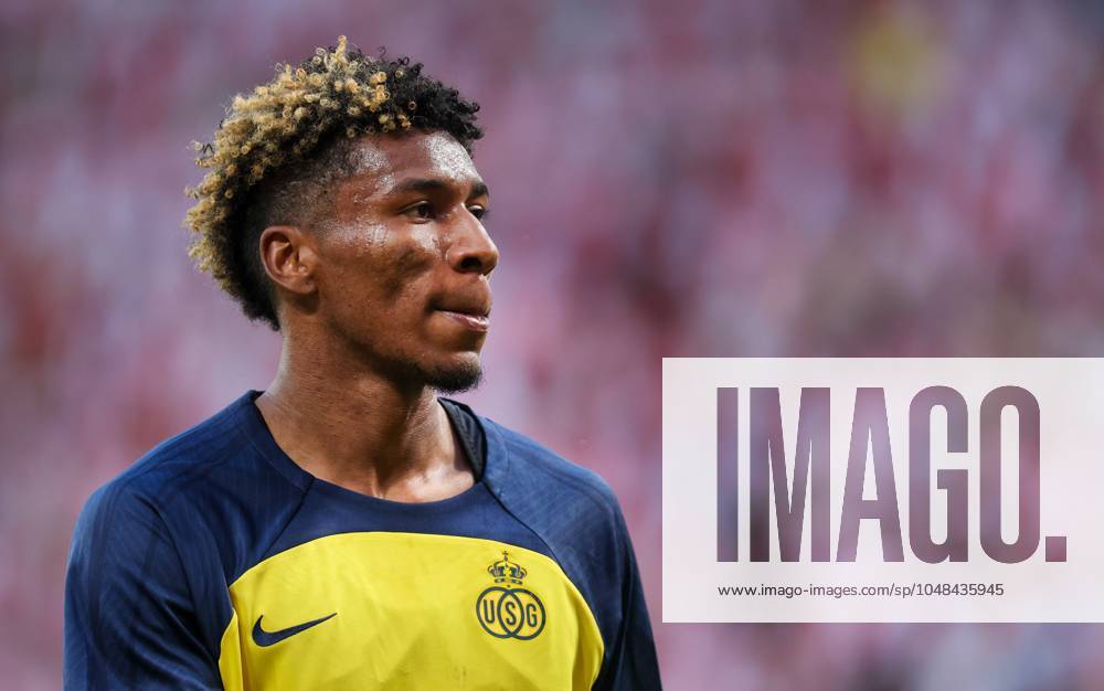 Union s Kevin Rodriguez pictured during a game between Czech SK Slavia Prague and Belgian soccer team Union Saint-Gilloise in Prague, Czech Republic, on Wednesday 07 August 2024, a first leg game in the third qualifying round for the UEFA Champions League competition. VIRGINIExLEFOUR x98010077x