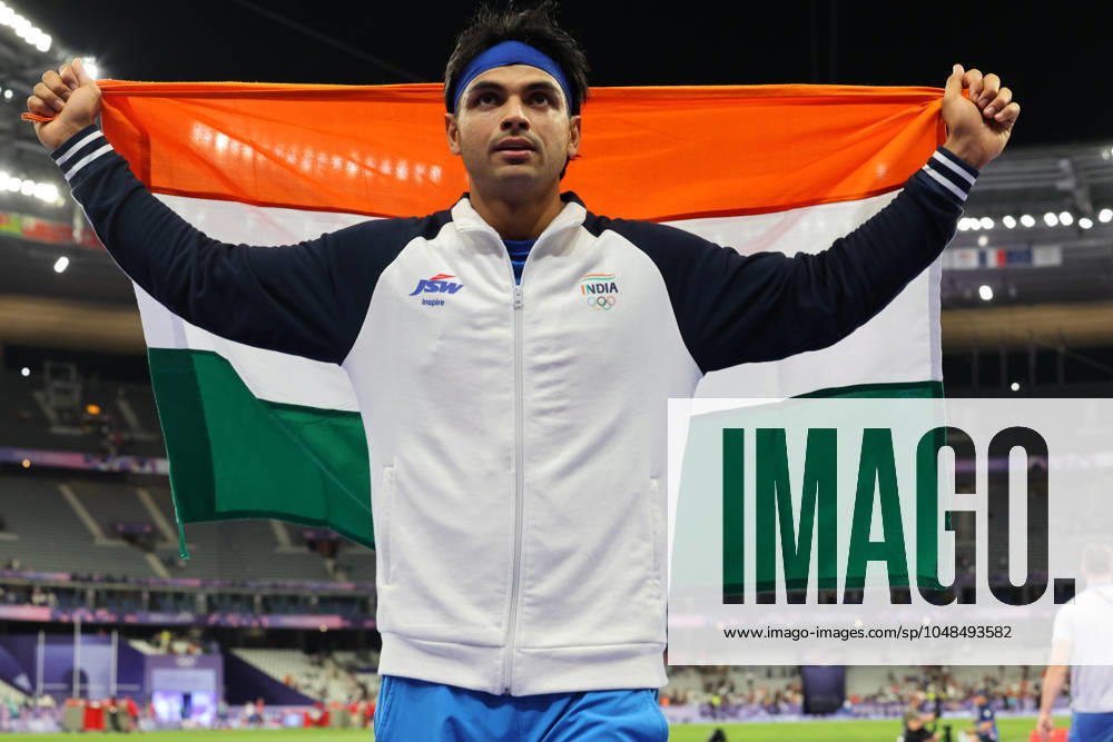 Sports News 2024 Paris Olympics 2024: Javelin Throw Final: Nadeem of Pakistan, Neeraj Chopra of India and A Peters of Grenada fetch Gold, Silver & bronze respectively Neeraj Chopra the Silver Medalist in action Porte Maillot Main Media Centre France