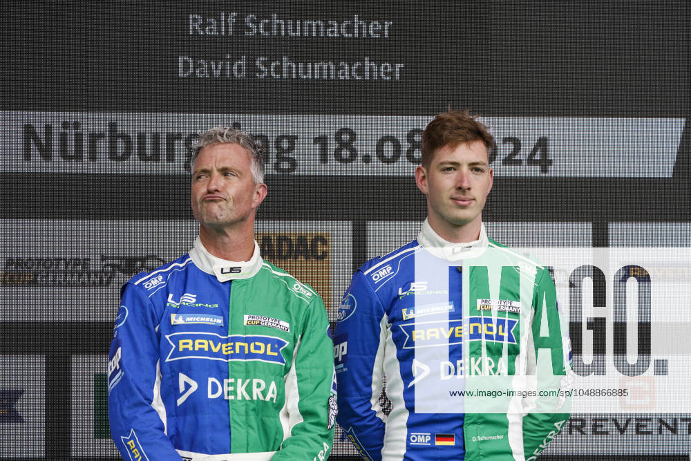 Nürburg: Nürburgring 2024 on August, 18, 2024, (Photo by Hoch Zwei), Prototype Cup Gewrmany, Ralf und David Schumacher (D) gewinnen ihr erstes Rennen Nürburg Deutschland