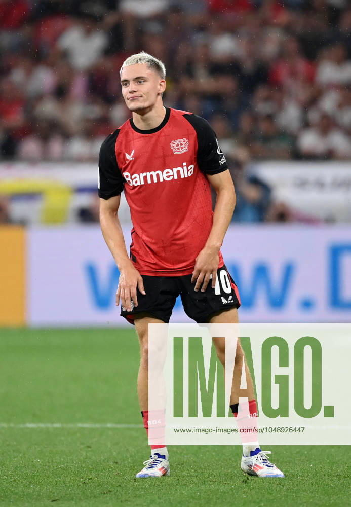 Florian Wirtz (Bayer 04 Leverkusen) 17.08.2024, Fussball Supercup 2024 Finale Bayer 04 Leverkusen - VfB Stuttgart 2:2, 4:3 i.E. Foto: Weis TEAM2 DFL regulations prohibit any use of photographs as image sequences and or quasi-video Leverkusen BayArena Nordrhein Westfalen Deutschland