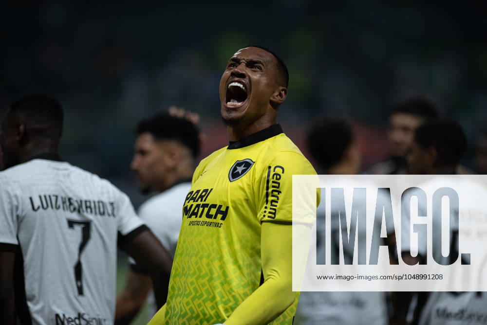 Match between Palmeiras and Botafogo for the Conmebol Libertadores 2024 Sao Paulo (SP), 08 21 2024 - LIBERTADORES PALMEIRAS X BOTAFOGO - Goalkeeper John celebrates after the match between Palmeiras and Botafogo, valid for the second leg of the round of 16 of the Copa Conmebol Libertadores, on the night of this Wednesday, August 21, 2024, at Allianz Parque, in Sao Paulo-SP. (Foto: Ronaldo Barreto Thenews2 imago images) SPO