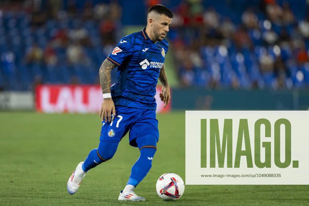 Getafe CF vs Rayo Vallecano - La Liga EA Sports 2024 25 Carles Perez of Getafe CF during the La Liga EA Sports 2024 25 football match between Getafe CF vs Rayo Vallecano at Estadio Coliseum on August 24, 2024 in Getafe, Spain. Getafe Estadio Coliseum Madrid Spain