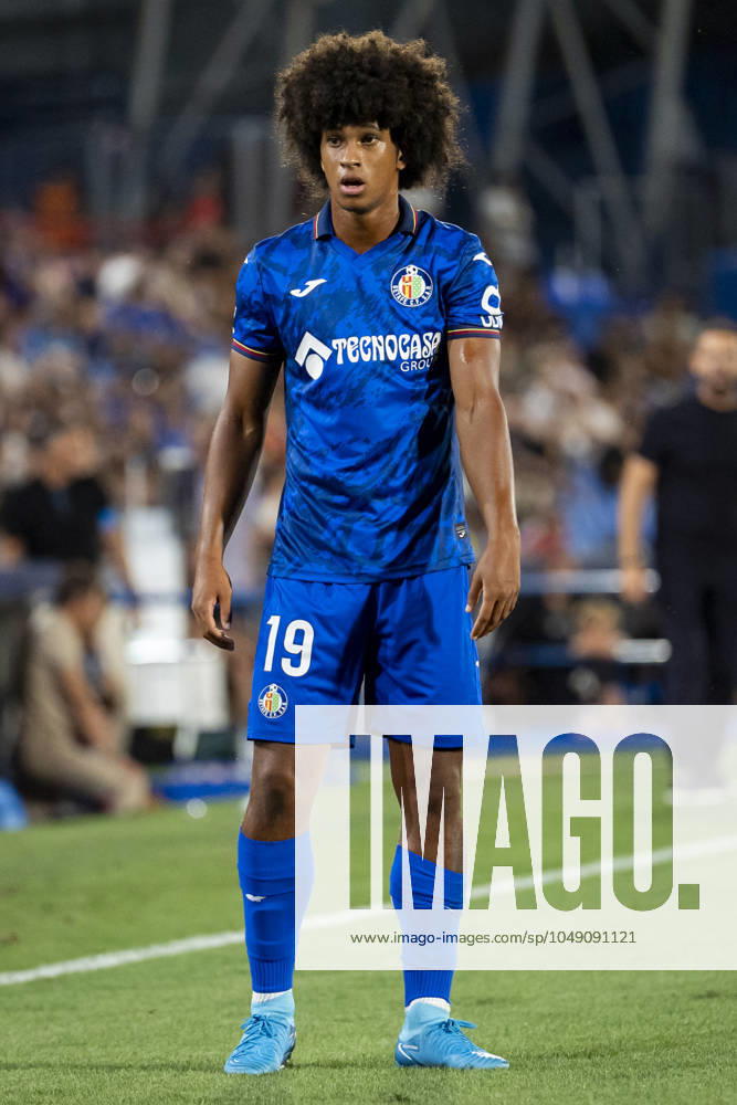 Getafe CF vs Rayo Vallecano - La Liga EA Sports 2024 25 Peter Federico of Getafe CF seen during the La Liga EA Sports 2024 25 football match between Getafe CF vs Rayo Vallecano at Estadio Coliseum on August 24, 2024 in Getafe, Spain. Getafe Estadio Coliseum Madrid Spain