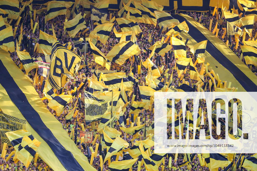 1. Bundesliga - Borussia Dortmund - Eintracht Frankfurt am 24.08.2024 im Signal Iduna Park in Dortmund Die Borussia Dortmund Fans auf der Südtribüne Suedtribuene mit einer Choreografie