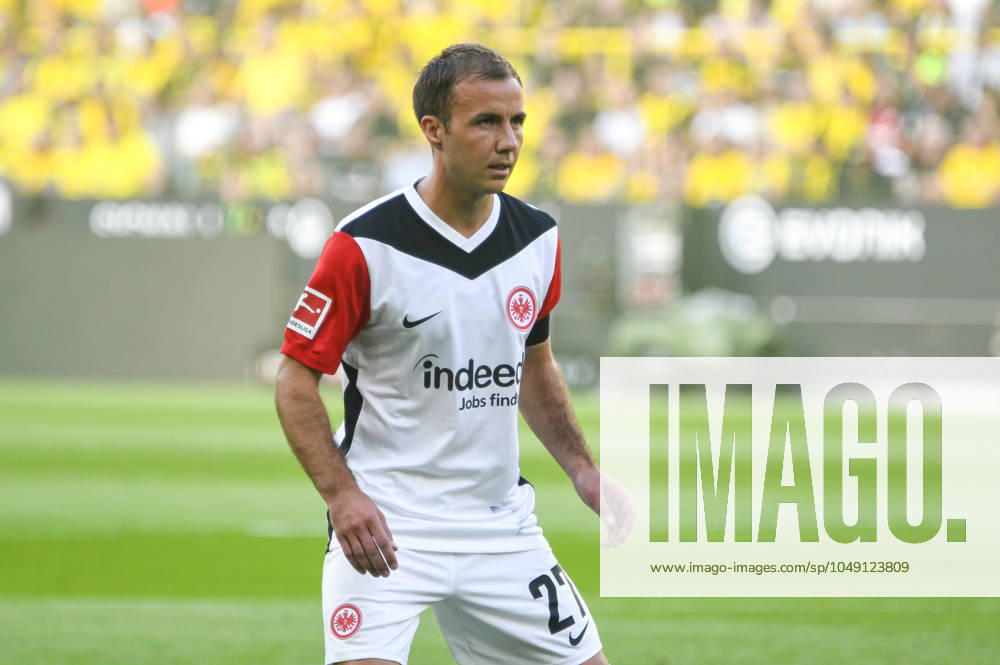Signal Iduna Arena Dortmund 24.8.2024, 1. Fussball Bundesliga Saison 2024 25 1.Spieltag, Borussia Dortmund (BVB, gelb) vs Eintracht Frankfurt (SGE, weiss) 2:0 - Mario Götze (Goetze, SGE)