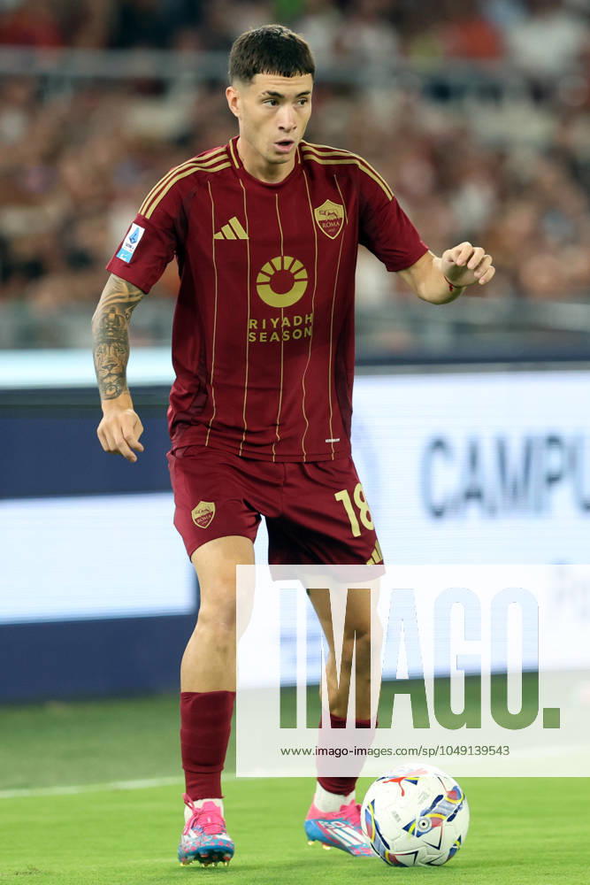 Rome, Italy 25.08.2024 : Matias Soule of Roma during Italian football championship Serie A Enilive 2024-2025 match AS Roma Vs Empoli FC at Stadio Olimpico in Rome on August 25, 2024.