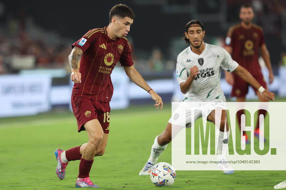 Rome, Italy 25.08.2024 : Matias Soule of Roma during Italian football championship Serie A Enilive 2024-2025 match AS Roma Vs Empoli FC at Stadio Olimpico in Rome on August 25, 2024.