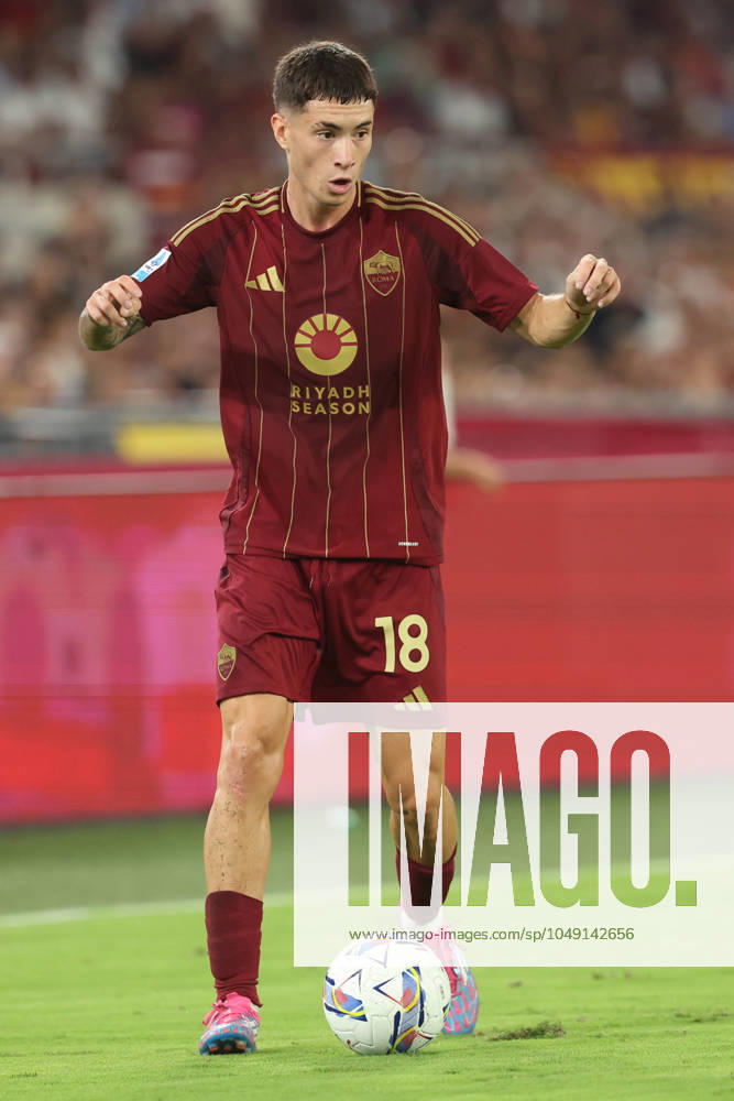 Rome, Italy 25.08.2024 : Matias Soule of Roma during Italian football championship Serie A Enilive 2024-2025 match AS Roma Vs Empoli FC at Stadio Olimpico in Rome on August 25, 2024.