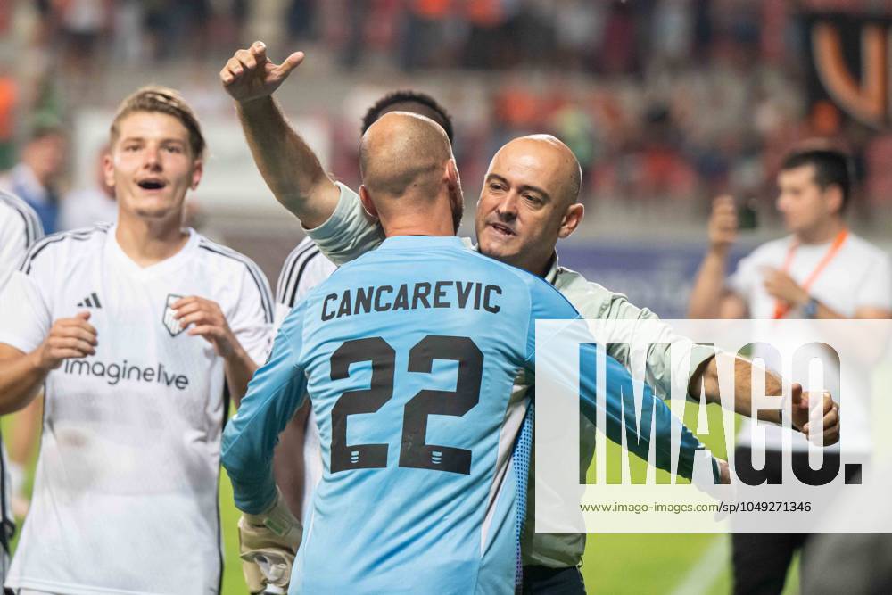 Lucky Rui Mota after winning UEFA Conference league Quali match, MFK Ruzomberok - FC Noah