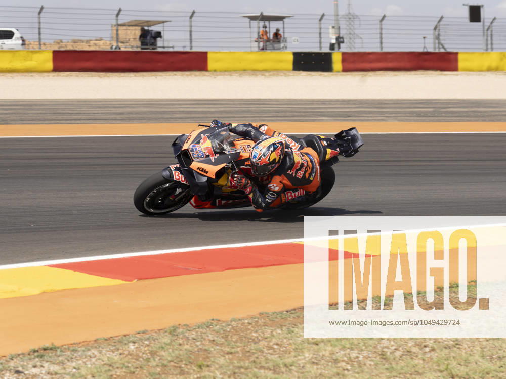 43 Jack Miller (Aus-Red Bull KTM Factory Racing) during the Moto Grand Prix GoPro of Aragon Grand Prix Race Motogp Sunday , MotoGp of Spain at Motorland circuit in Alcaniz on September 1, 2024 in Alcaniz, Spain.
