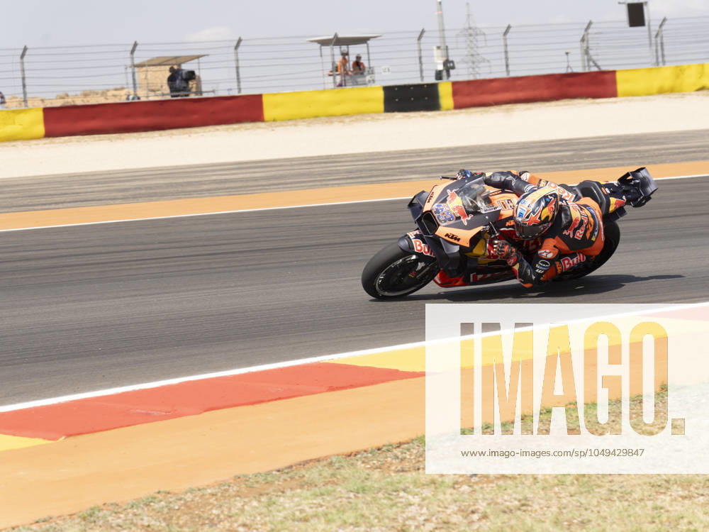 43 Jack Miller (Aus-Red Bull KTM Factory Racing) during the Moto Grand Prix GoPro of Aragon Grand Prix Race Motogp Sunday , MotoGp of Spain at Motorland circuit in Alcaniz on September 1, 2024 in Alcaniz, Spain.