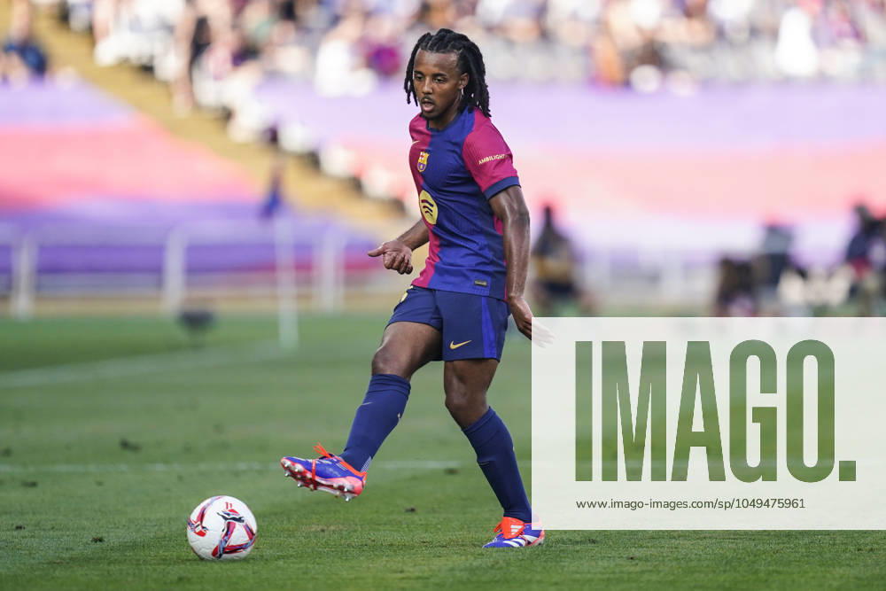 ESP: FC Barcelona, Barca v Real Valladolid. La Liga EA Sports. Date Jules Kounde of FC Barcelona during the La Liga EA Sports match between FC Barcelona and Real Valladolid played at Lluis Companys Stadium on August 31, 2024 in Barcelona, Spain. kpng
