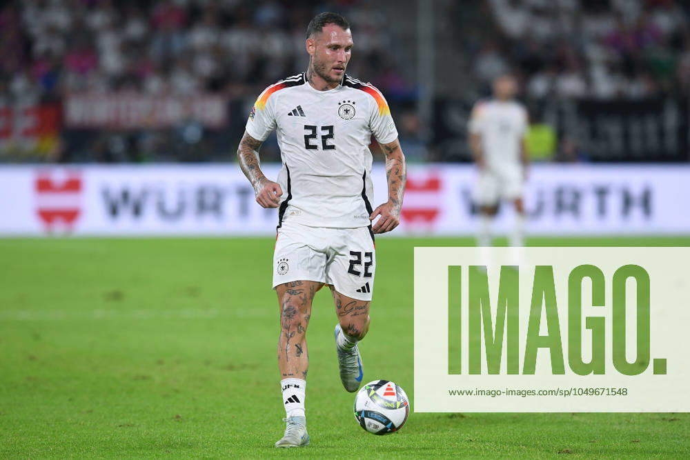Fußball UEFA Nations League Deutschland - Ungarn am 07.09.2024 in der Merkur Spiel-Arena in Düsseldorf David Raum ( Deutschland ) DFB regulations prohibit any use of photographs as image sequences and or quasi-video.
