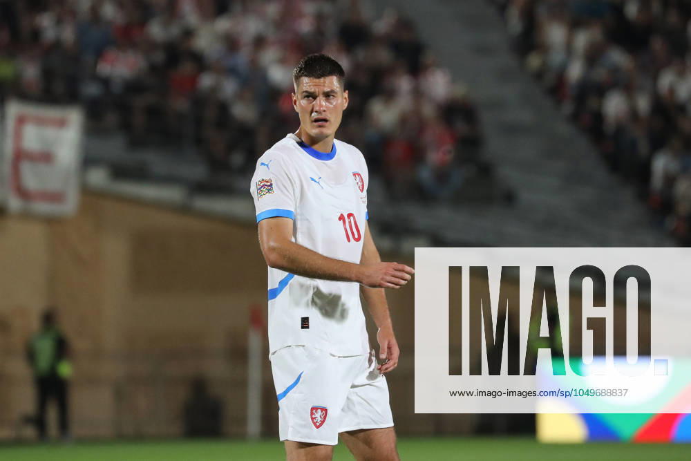 Patrik Schick of Czech Republic during the UEFA Nations League match between Georgia and Czech Republic at the Mikheil Meskhi Stadium on September 7, 2024 in Tbilisi, Georgia. Tbilisi Mikheil Meskhi Stadium, Ilia Chavchavadze Avenue, Zemo Vake, Vake, Vake District, Tbilisi, 1062, Georgia Georgia