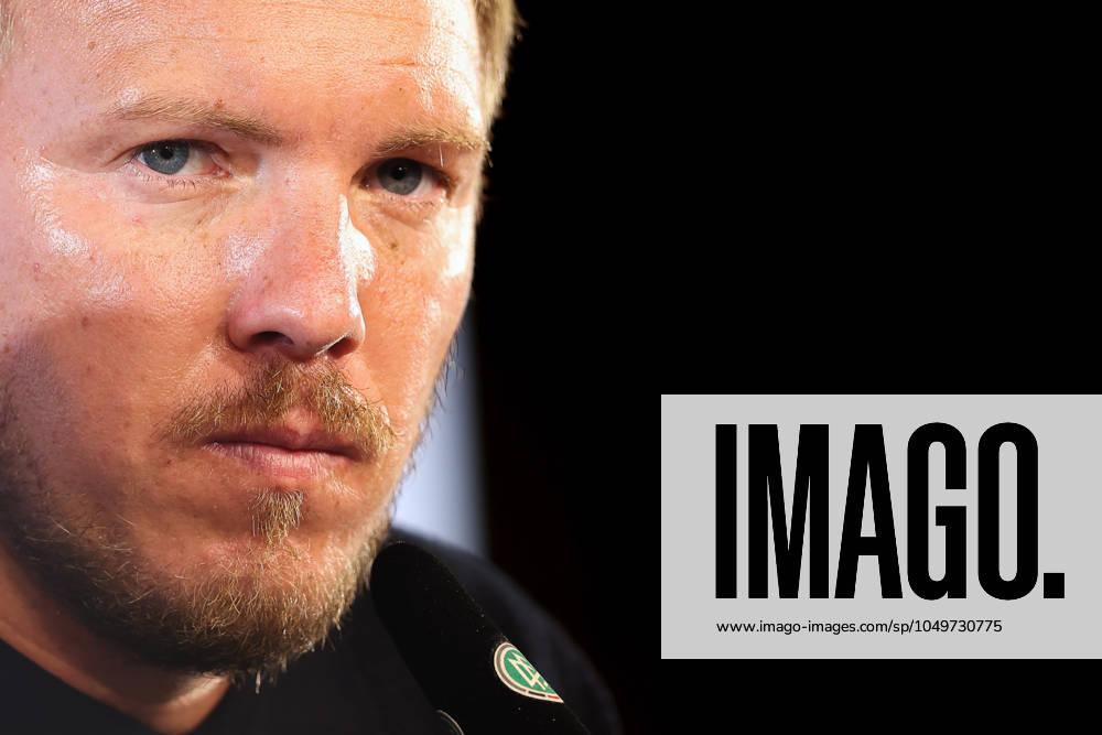 Düsseldorf, UEFA Nations League, Deutschland Ungarn, Merkur Spielarena, Division A, 2024 2025, Gruppe 3: Nahaufnahme Gesicht Closeup Trainer Julian Nagelsmann (GER Bundestrainer) bei der PK Pressekonferenz nach dem Sieg Spiel DFB regulations prohibit any use of photographs as image sequences and or quasi-video. Nordrhein-Westfalen Deutschland