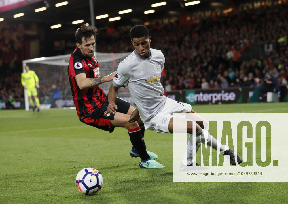 AFC Bournemouth v Manchester United, ManU - Premier League - Vitality Stadium April 18, 2018 - Bournemouth, United Kingdom - Marcus Rashford of Manchester United in a action during the premier league match at the Vitality Stadium, Bournemouth. Picture date 18th April 2018. Picture credit should read: David Klein Sportimage Bournemouth United Kingdom