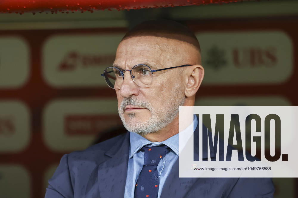 Luis de la Fuente (Spanien, Trainer) , UEFA , Nations League, Gruppe A, Schweiz vs. Spanien, 08.09.2024, Stade de Geneve, Genf, Schweiz Genf Stade de Geneve Genf Schweiz