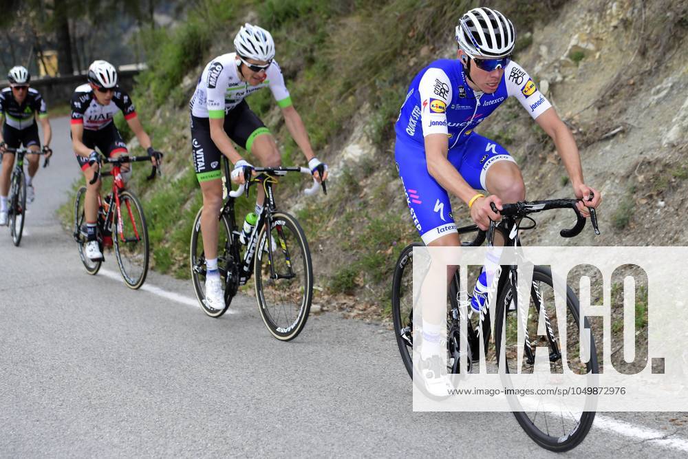 Paris - Nice 2017 - stage 8 NICE, FRANCE - MARCH 12 : DE LA CRUZ MELGAREJO David (ESP) Rider of Quick-Step Floors Cycling team is attacking during stage 08 of the 75th edition of the Paris - Nice cycling race, a stage of 115,5 km with start and finish in Nice on March 12, 2017 in Nice, France, 12 03 2017 Nice France