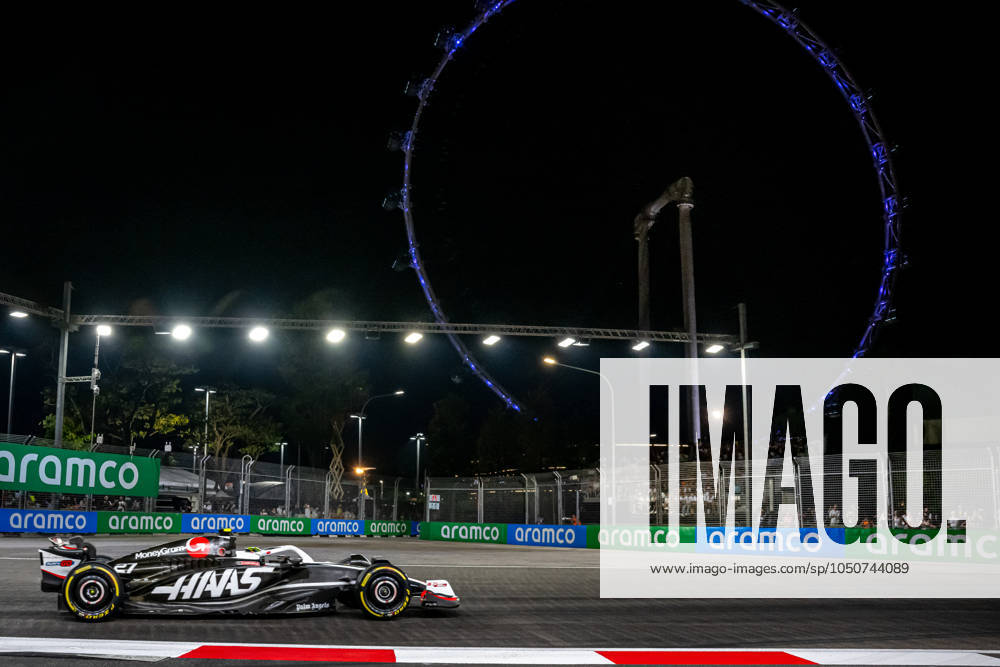 MARINA BAY, SINGAPORE: Nico Hulkenberg, racing for the Haas F1 team during the 2024 Formula 1 Singapore Grand Prix at the Marina Bay Street Circuit in Marina Bay, Singapore