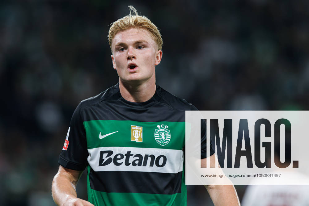 Sporting CP Vs AVS Futebol SAD in Lisbon - 22 Sept 2024 Conrad Harder (Sporting CP) seen in action during the Liga Portugal game between teams of Sporting CP and AVS Futebol SAD at Estadio Jose Alvalade. final score 3:0 Lisbon Portugal