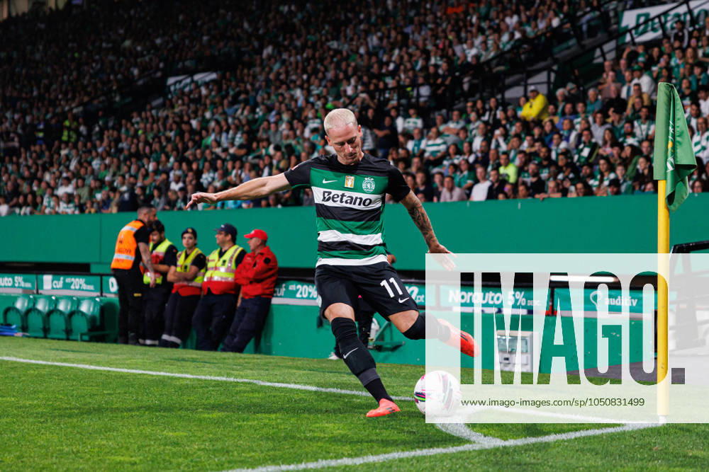 Sporting CP Vs AVS Futebol SAD in Lisbon - 22 Sept 2024 Nuno Santos (Sporting CP) seen in action during the Liga Portugal game between teams of Sporting CP and AVS Futebol SAD at Estadio Jose Alvalade. final score 3:0 Lisbon Portugal