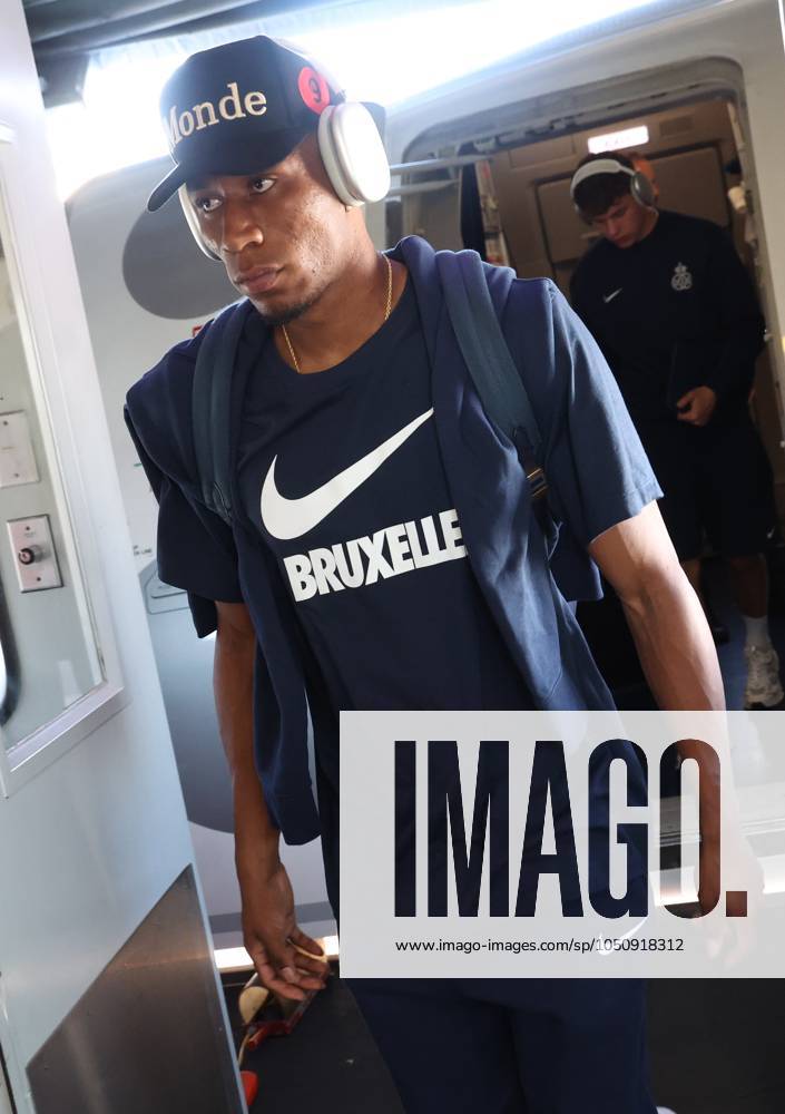 Union s Kevin Rodriguez pictured during the arrival of the Belgian soccer team Royale Union Saint-Gilloise in Istanbul, Turkey, on Wednesday 25 September 2024. The team prepares for tomorrow s match against Turkish team Fenerbahce, on the opening day of the League phase of the UEFA Europa League tournament. VIRGINIExLEFOUR x101357585x