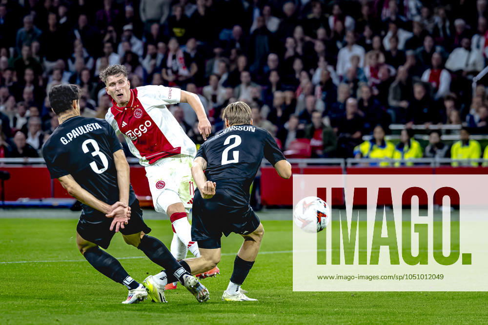 AFC Ajax Amsterdam forwarder Mika Godts, during the match Ajax - Besiktas at the Johan Cruijff ArenA for the UEFA Europa League - League phase - Matchday 1 season 2024-2025 in AMSTERDAM, Netherlands on 26 september 2024, (photo by Marcel van Dorst EYE4images DeFodi Images) Defodi-746_190852