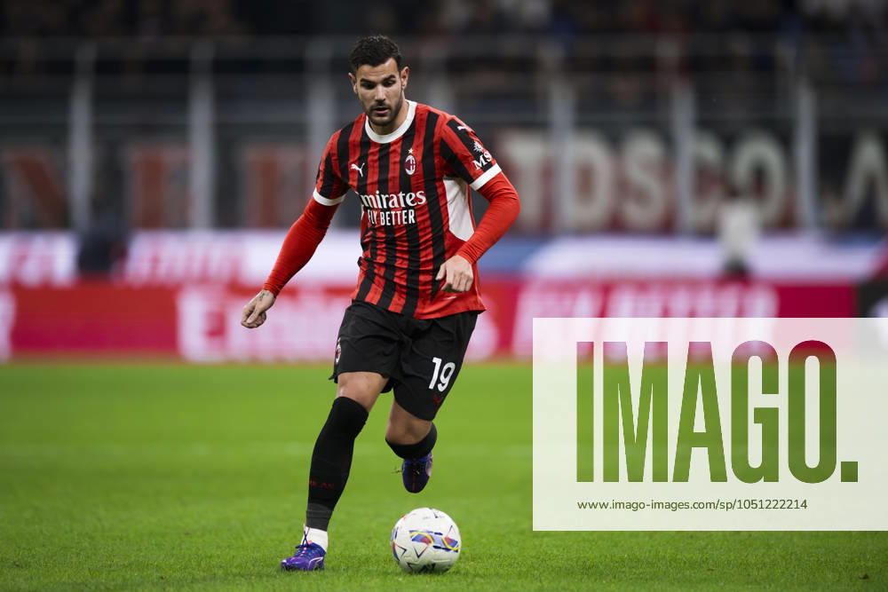 AC Milan v US Lecce - Serie A Theo Hernandez of AC Milan in action during the Serie A football match between AC Milan and US Lecce. Milan Italy