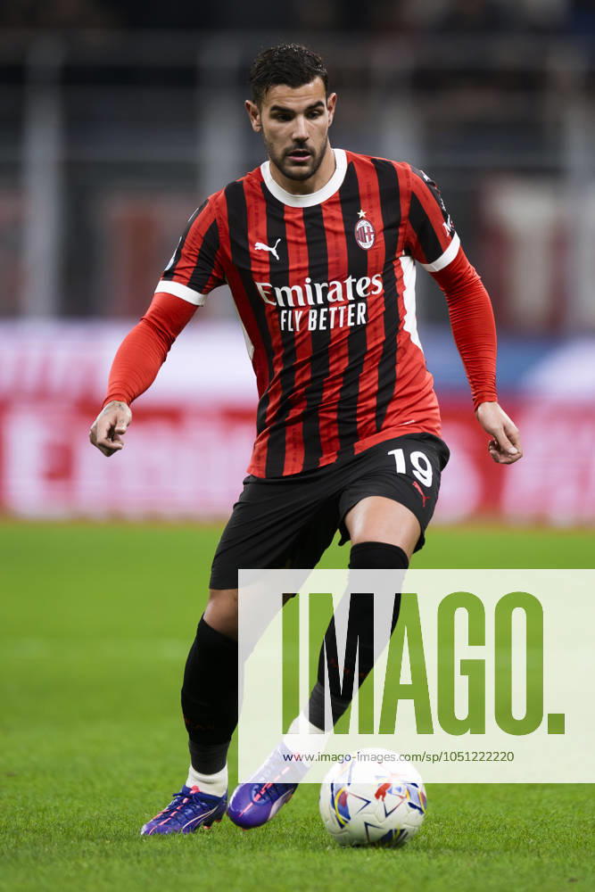 AC Milan v US Lecce - Serie A Theo Hernandez of AC Milan in action during the Serie A football match between AC Milan and US Lecce. Milan Italy