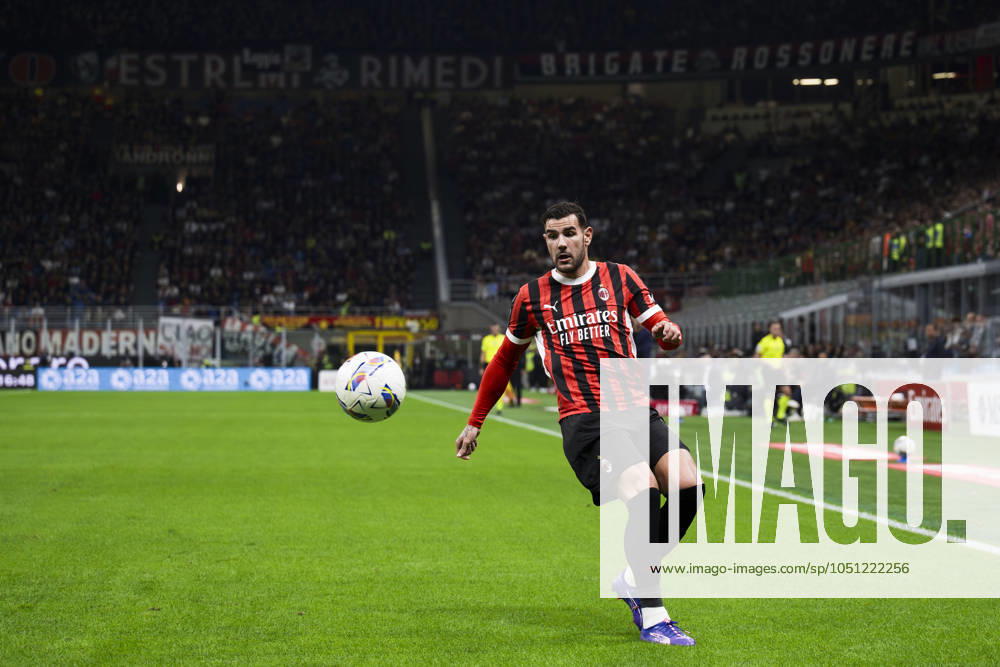 AC Milan v US Lecce - Serie A Theo Hernandez of AC Milan in action during the Serie A football match between AC Milan and US Lecce. Milan Italy