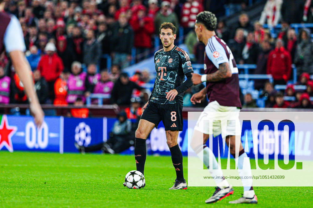 Leon Goretzka (FC Bayern Muenchen, 08) ENG, Aston Villa vs. FC Bayern Muenchen, Fussball, UEFA Champions League, Spieltag 2, Spielzeit 2024 25, 02.10.2024 ENG, Aston Villa vs. FC Bayern Muenchen, Fussball, UEFA Champions League, Spieltag 2, Spielzeit 2024 25, 02.10.2024 Birmingham