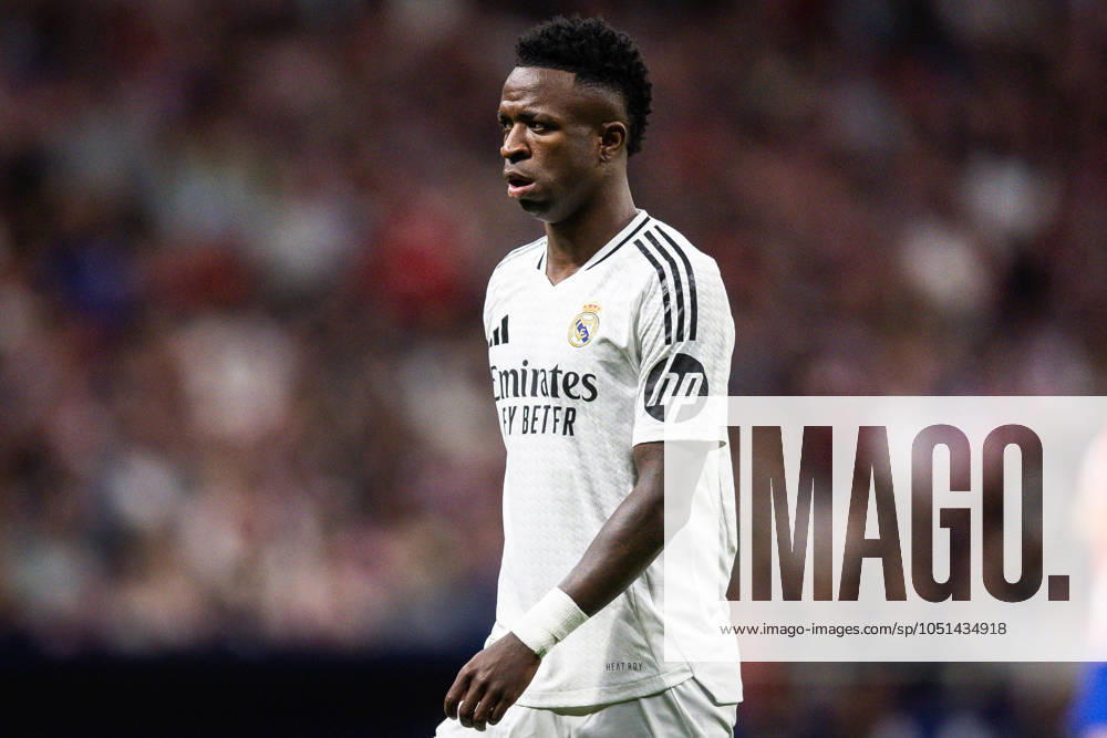 Vinicius Junior (Jr) of Real Madrid during the LaLiga match between Atletico de Madrid and Real Madrid CF at Civitas Metropolitano Stadium on September 29, 2024 in Madrid, Spain. Madrid Spain - ZUMAm308 20240929_zsp_m308_019