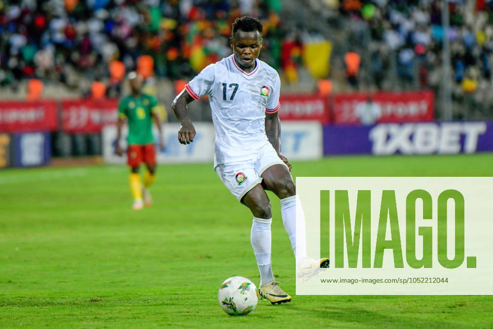 Amos Nondi Obiero of Kenya during the 2025 Africa Cup of Nations {AFCON} qualifier match between Cameroon and Kenya at Stade omnisport de Douala on October 11, 2024 in Douala, Cameroon. Photo by Didier Lefa